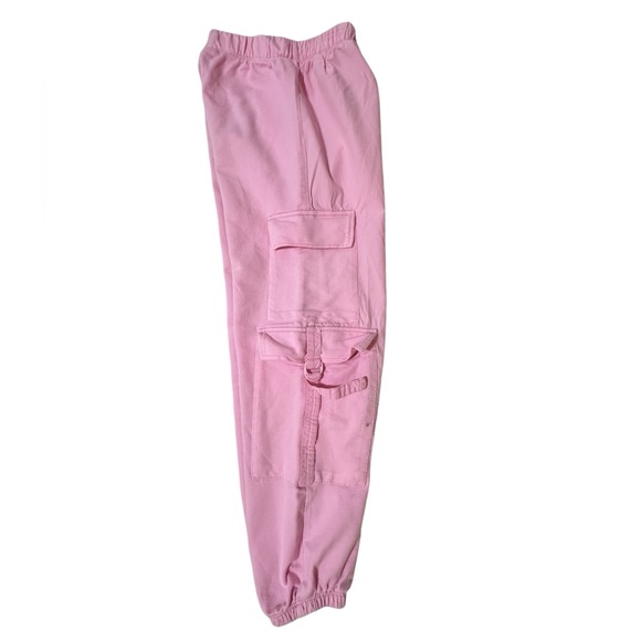 Zara Girls' Pants Casual Twill Cargo Joggers with Adjustable Elastic Waistband - Picture 6 of 10